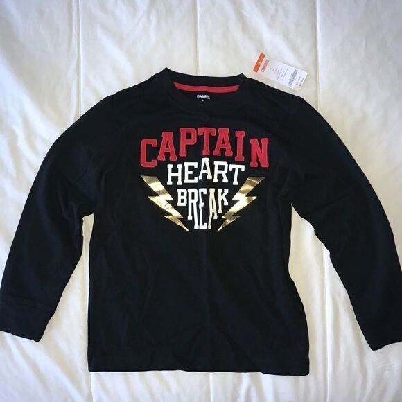 Gymboree Boys' Long-Sleeve Captain Graphic - Picture 1 of 1